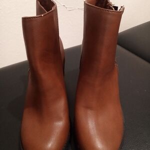 Brown Leather Ankle Boots